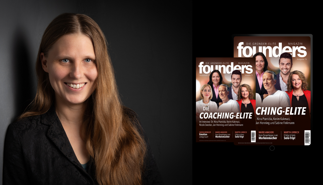 Zwei Hefte (Print und ePaper founders Magazin 75, Anna Seifert Foto