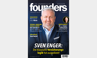 Beitragsbild founders Magazin 76 mit Sven Enger