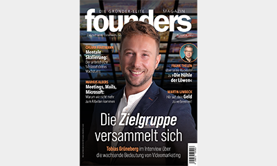 Beitragsbild founders Magazin 77 mit Tobias Grüneberg