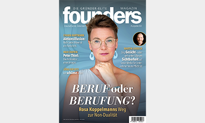 Beitragsbild founders Magazin 80 mit Rosa Koppelmann