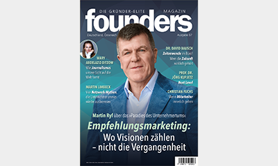 Beitragsbild founders Magazin 87 mit Martin Ryf